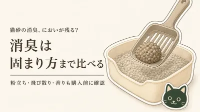 猫砂の消臭で迷ったら？固まる・飛び散りにくい・粉立ち・香りで選ぶ5商品