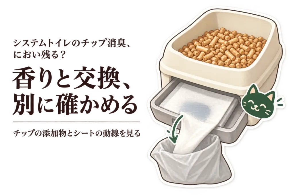 システムトイレ用チップ・シートのおすすめ｜楽天でレビュー数が多い商品を香りと交換時のにおいで比較